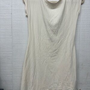 Elegant Cream Backless Dress